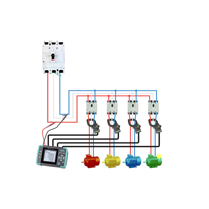 Thiết bị ghi dữ liệu dòng rò Kyoritsu True RMS, có cổng USB