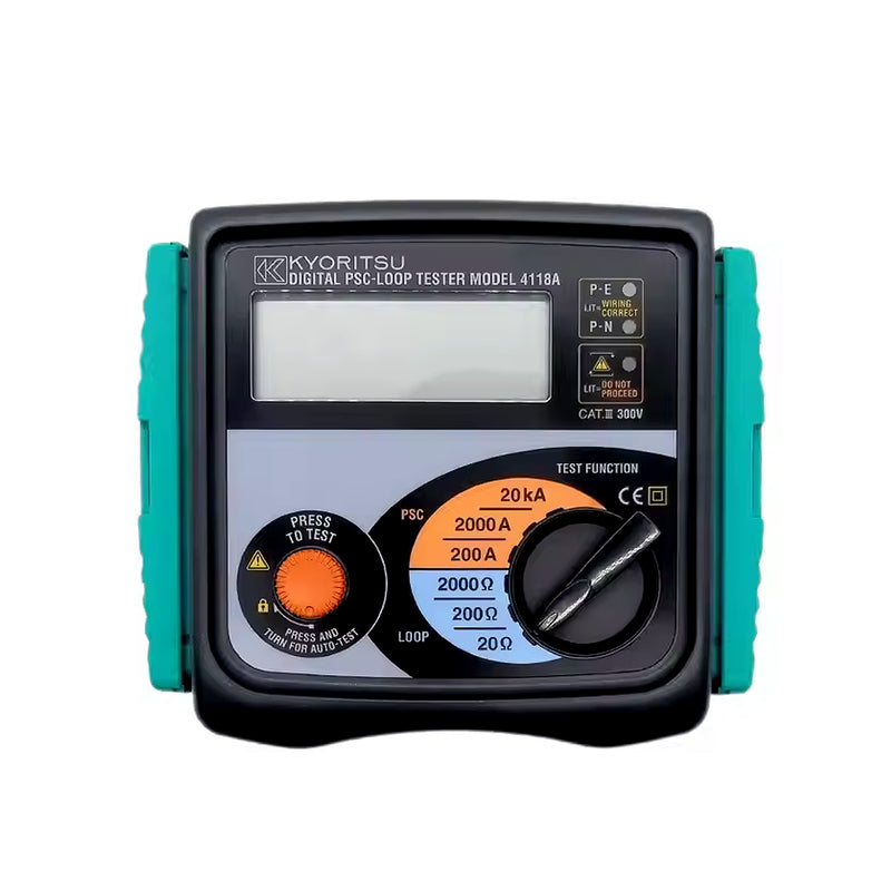 Thiết bị đo trở kháng mạch vòng kỹ thuật số Kyoritsu Model 4118A dải đo từ 20Ω - 2000Ω, chống bụi và chống thấm nước đạt IP54