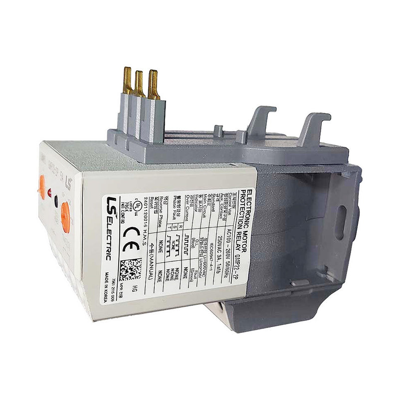 Relay điện tử bảo vệ motor điện LS GMP, dùng cho khởi động từ MC-9b đến MC-65a, dãy bảo vệ từ 0.3A - 60A