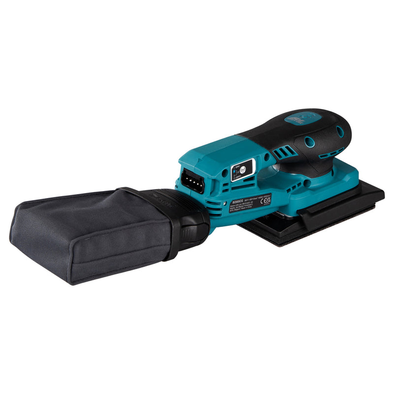 Máy chà nhám rung Makita BO005CG dùng Pin 40Vmax XGT thông qua ổ cắm rời, kích thước đế chà 80mm x 130mm