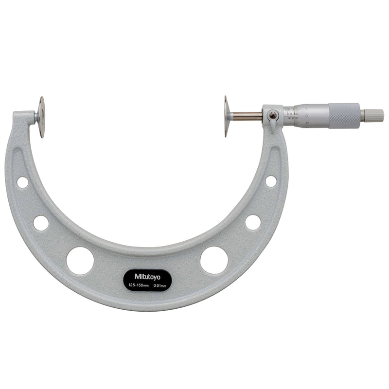 Panme Mitutoyo Series 123 - Disc Micrometers, đầu đo đĩa - đo bánh răng và rãnh hẹp