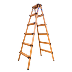 NKD06: Chiều cao tối đa 1.5m - Số bậc 2*6 - Trọng lượng 6.5kg / Màu vân gỗ