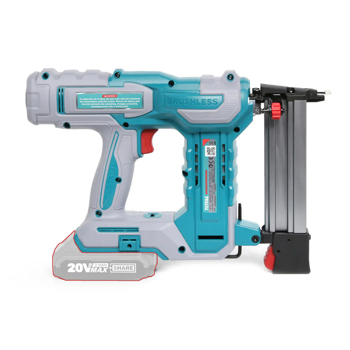 Máy bắn đinh chữ U không chổi than dùng Pin 20V Total, kích thước đinh từ 10mm - 40mm