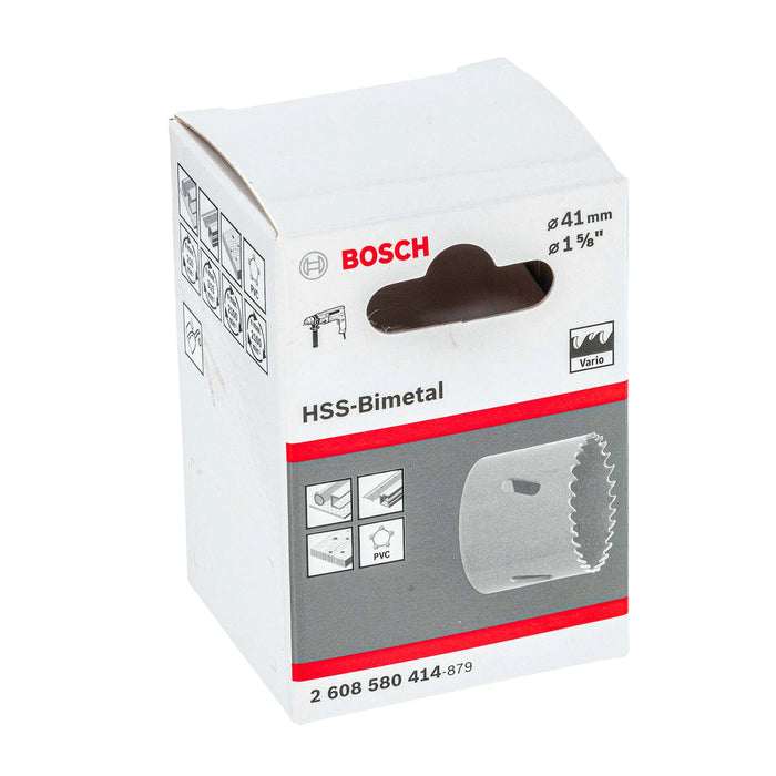 Mũi khoét lỗ Bosch dùng cho kim loại, đường kính từ 32mm - 68mm, dài 44mm, vật liệu thép HSS