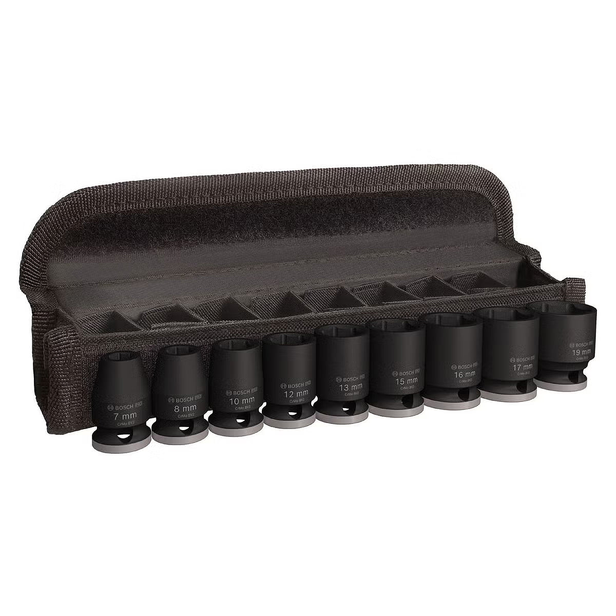 Bộ 9 đầu tuýp Bosch 2608003036 cốt 3/8 inch, dài 25mm