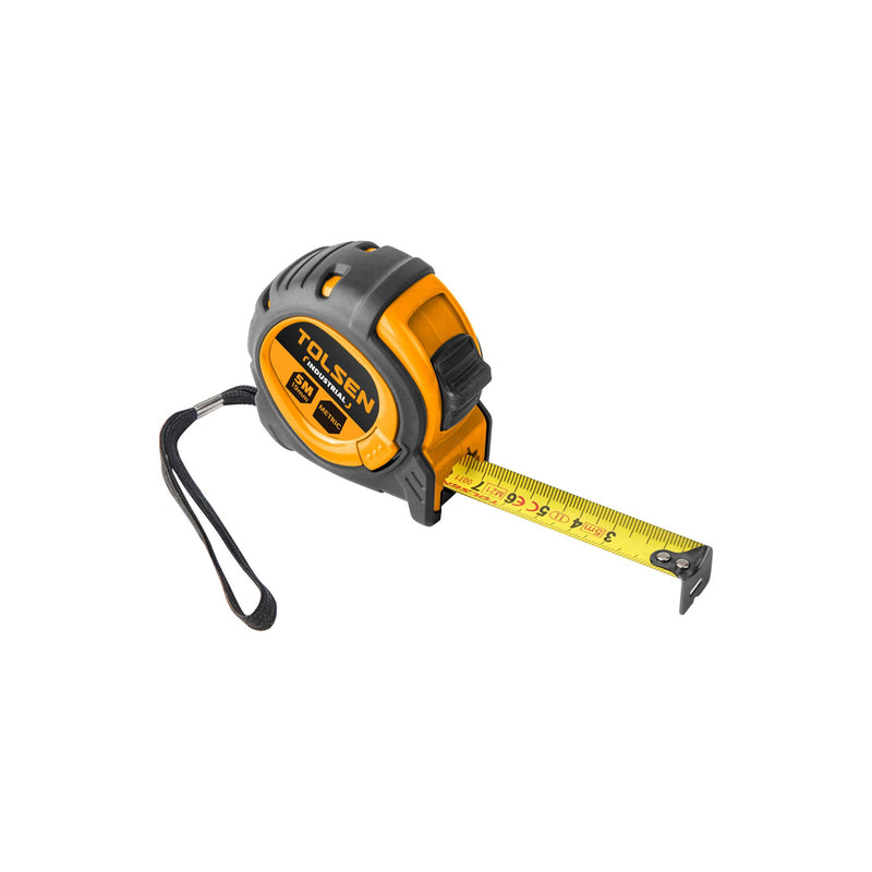 Thước cuộn thép Tolsen chiều dài 5m, độ chính xác Mid II (hệ mét)
