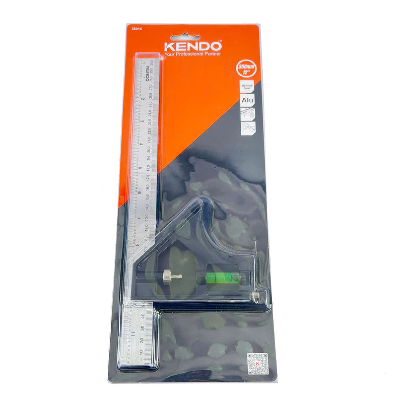 Thước thùy đo góc hệ mét và inch Kendo 35314, kích thước 12 inch (300mm)