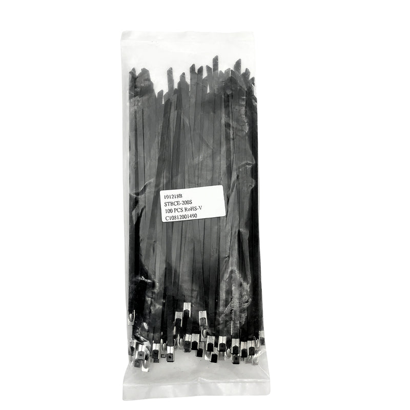 Dây rút Inox 316 KST cao cấp, bọc nhựa (nylon coated), loại bi gài (Ball-lock), bản size S rộng 4.5mm, dài từ 125mm - 1050mm