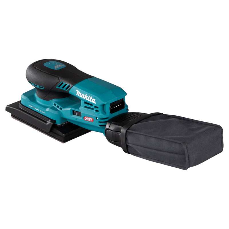 Máy chà nhám rung Makita BO005CG dùng Pin 40Vmax XGT thông qua ổ cắm rời, kích thước đế chà 80mm x 130mm