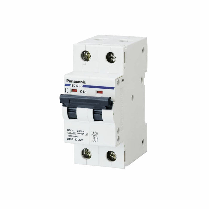 Cầu dao tự động MCB Panasonic, tải danh định từ 6A ~ 100A, dòng cắt từ 6kA ~ 10kA