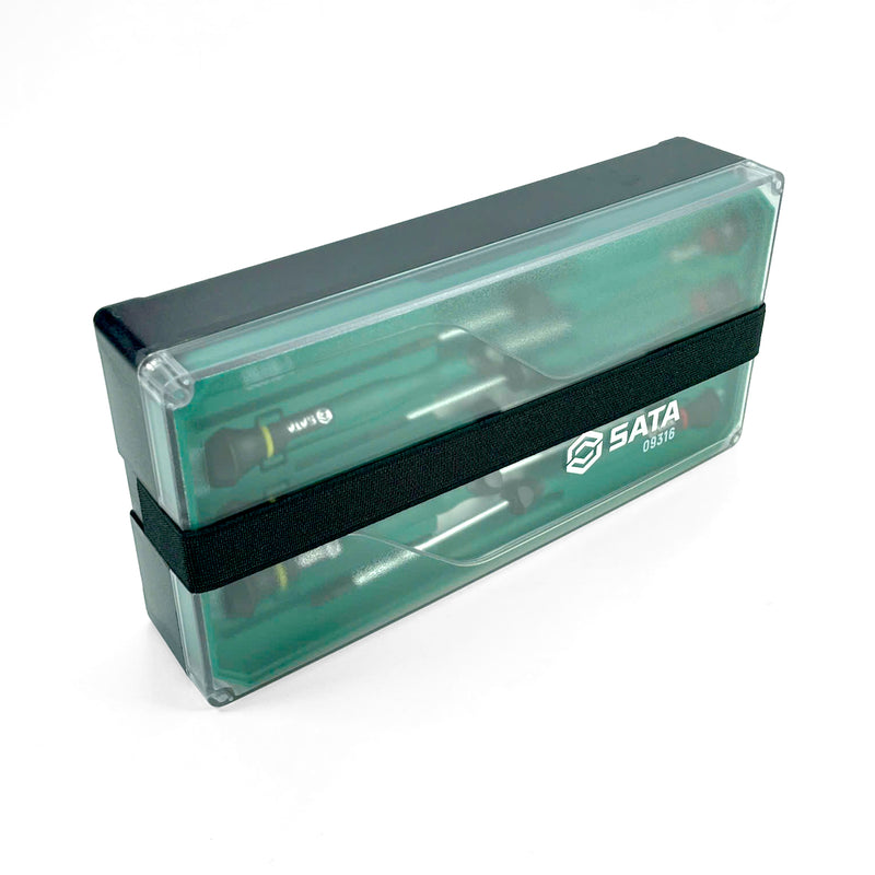 精密ドライバーセット 9本組、マイナス/プラスドライバー SATA 09316
