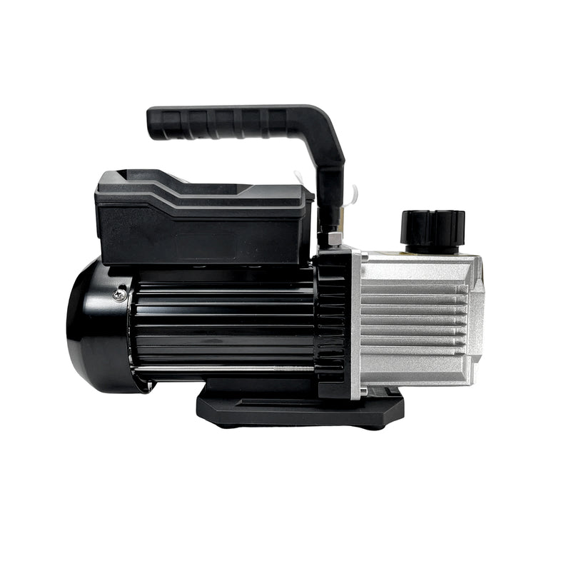 Máy bơm hút chân không một cấp TB43CS tốc độ hút 83 L/phút, mức chân không tối đa 150 micron, có cổng 1/4 inch và 5/16 inch