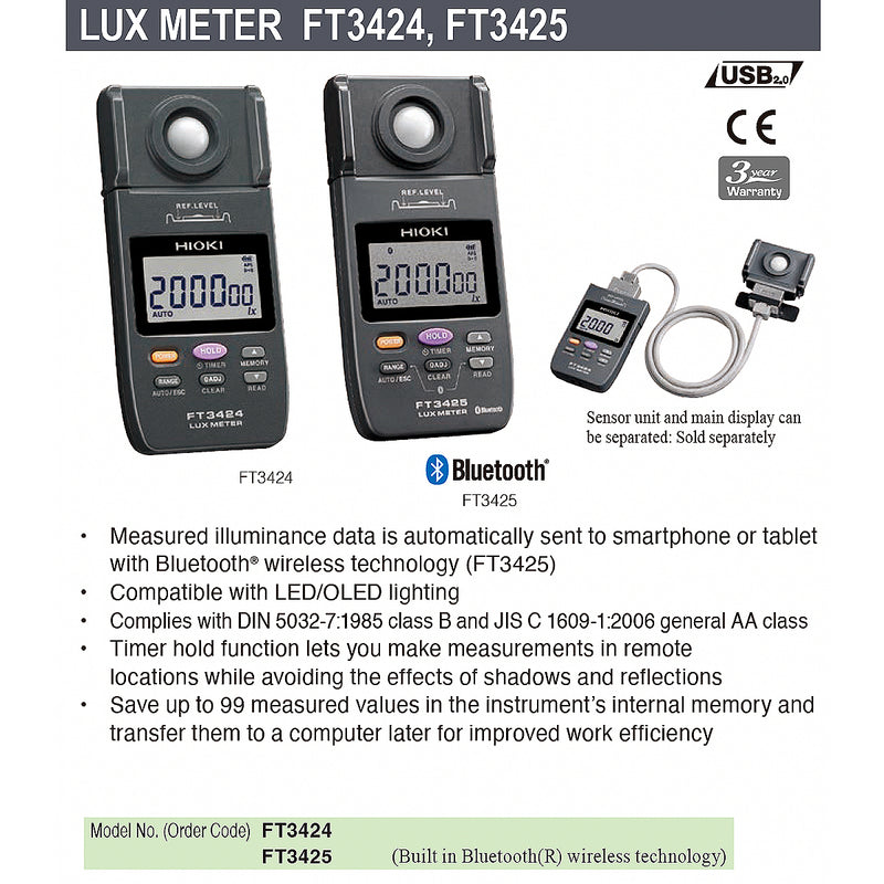 Máy đo cường độ sáng Hioki FT3424
