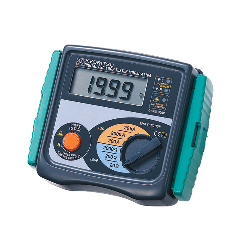 Thiết bị đo trở kháng mạch vòng kỹ thuật số Kyoritsu Model 4118A dải đo từ 20Ω - 2000Ω, chống bụi và chống thấm nước đạt IP54
