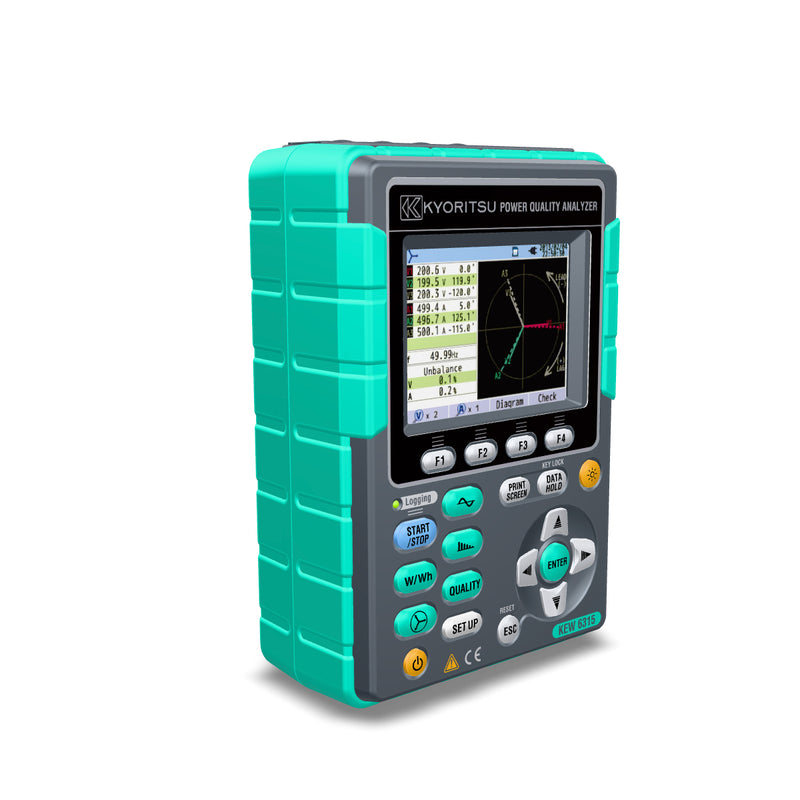 Thiết bị phân tích chất lượng điện năng Kyoritsu Model 6315-00 có kết nối Bluetooth và cổng USB