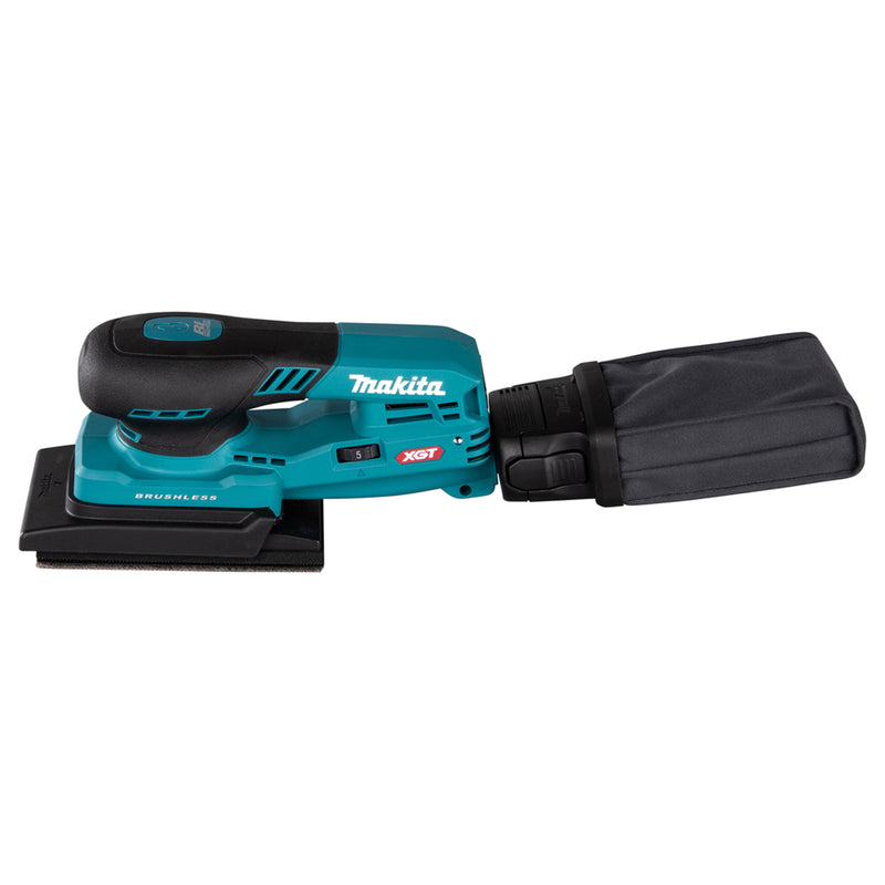 Máy chà nhám rung Makita BO005CG dùng Pin 40Vmax XGT thông qua ổ cắm rời, kích thước đế chà 80mm x 130mm