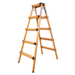 NKD05: Chiều cao tối đa 1.35m - Số bậc 2*5 - Trọng lượng 5.1kg / Màu vân gỗ