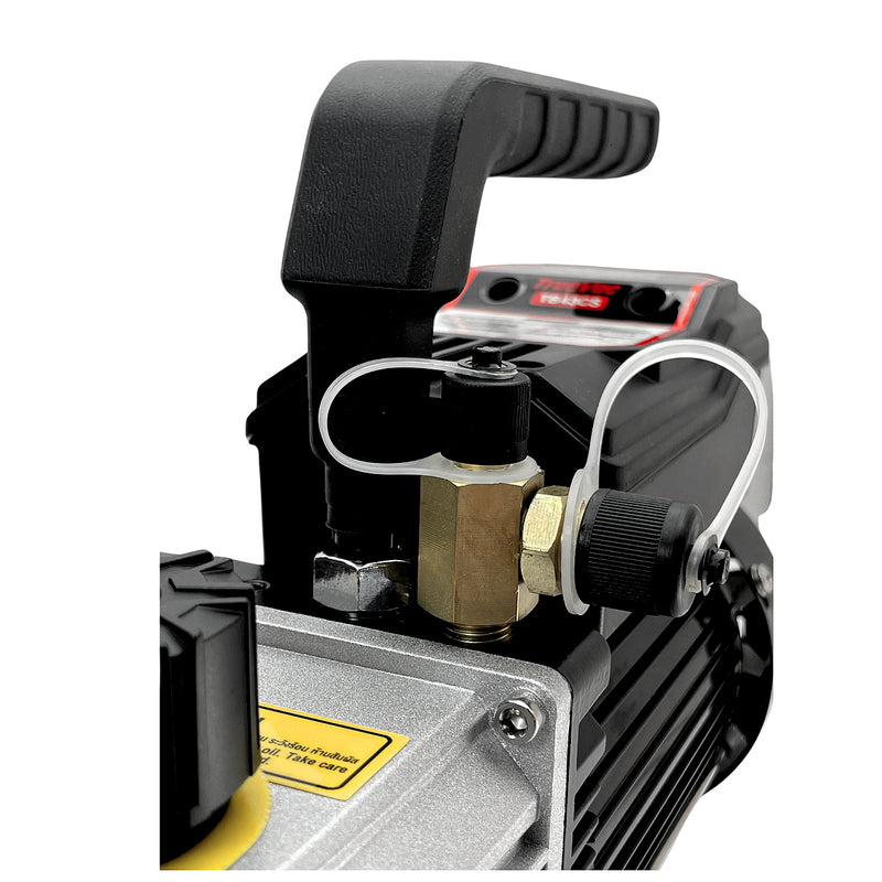 Máy bơm hút chân không một cấp TB43CS tốc độ hút 83 L/phút, mức chân không tối đa 150 micron, có cổng 1/4 inch và 5/16 inch