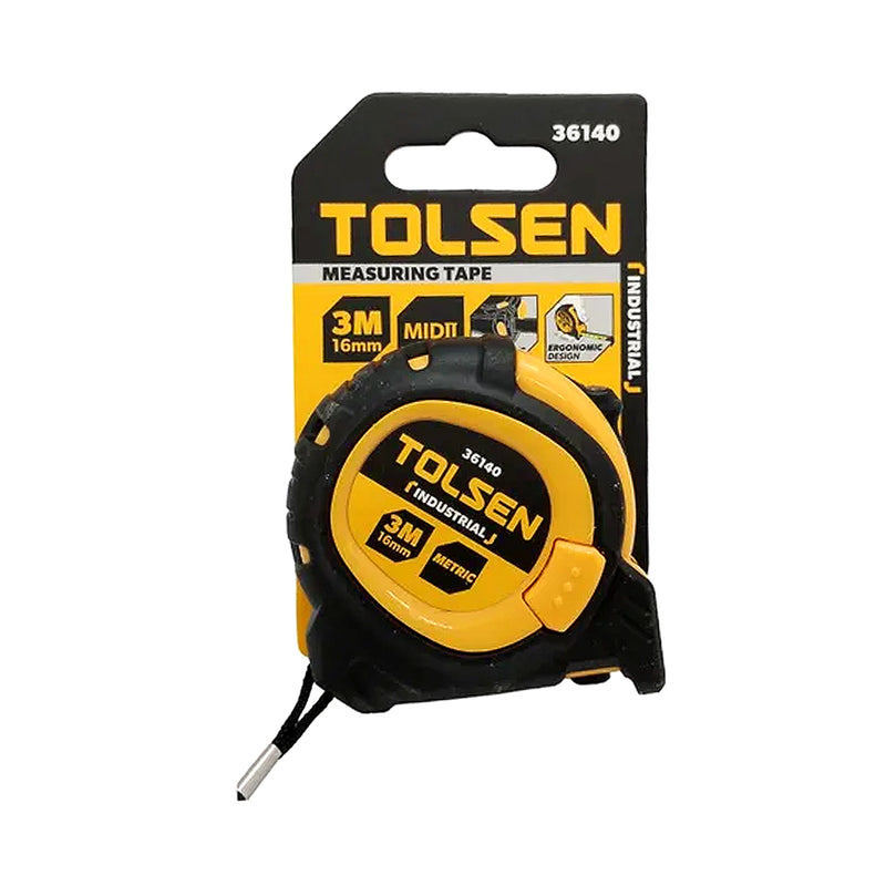 Thước cuộn thép Tolsen 36140 chiều dài 3m, độ chính xác Mid II (hệ mét)