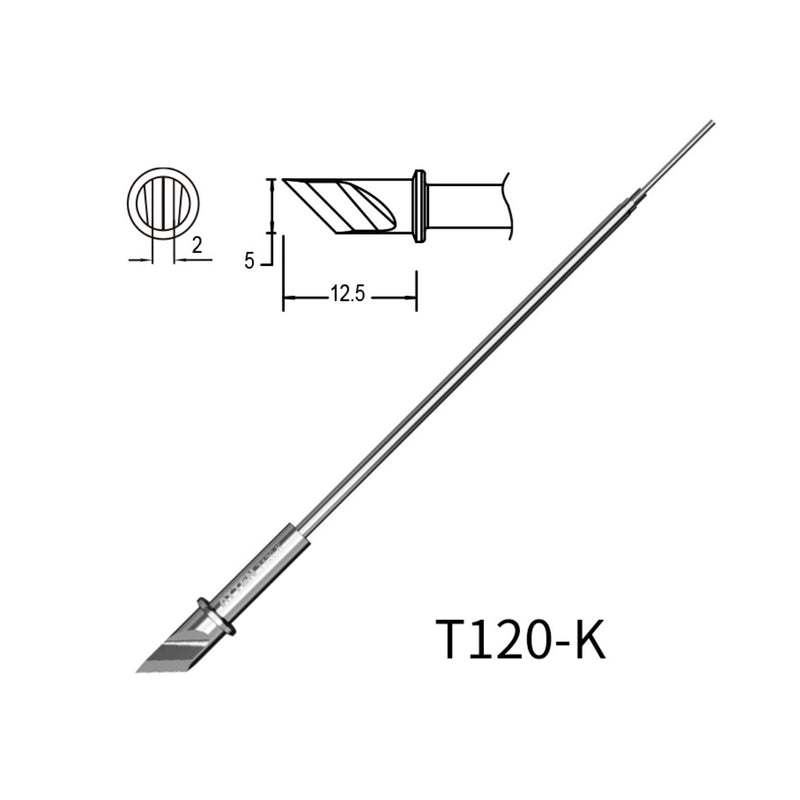 Phụ kiện mũi hàn tích hợp lõi gia nhiệt Atten T120 Series