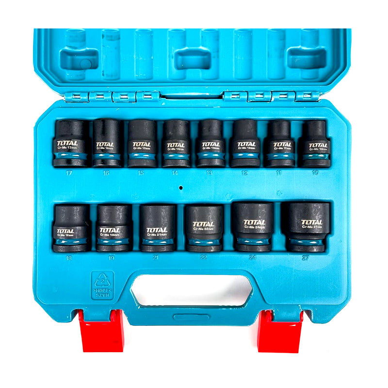 Bộ đầu tuýp 14 chi tiết cốt 1/2 inch TOTAL THISTD12141