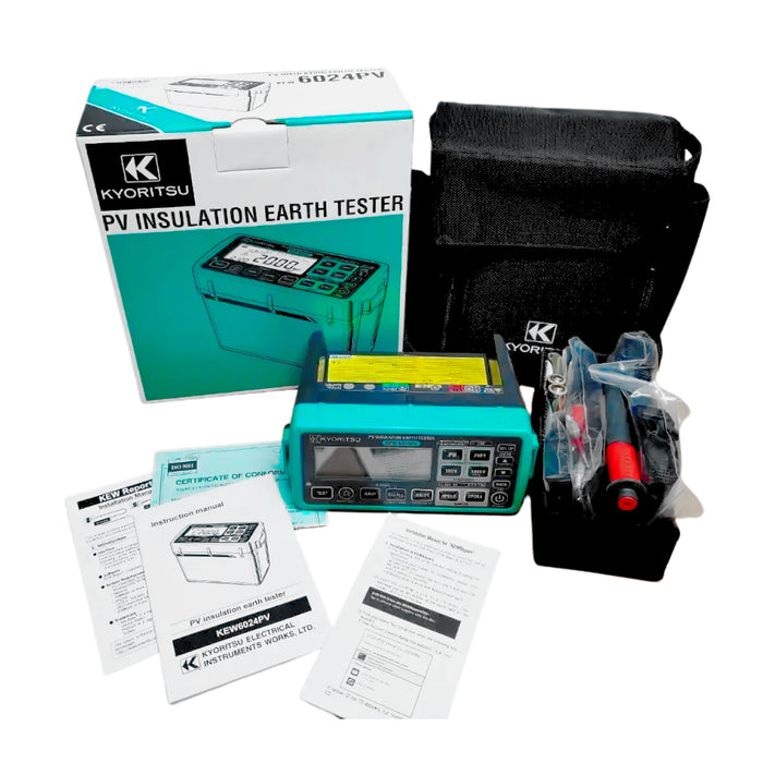 Thiết bị đo hệ thống năng lượng mặt trời PV Kyoritsu Kew 6024PV True RMS, có cổng USB