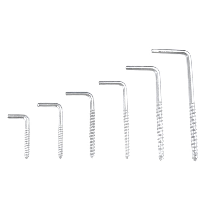 Móc chữ L chân vít Long Đức dài từ 4P (4cm) - 1T2 (12cm)