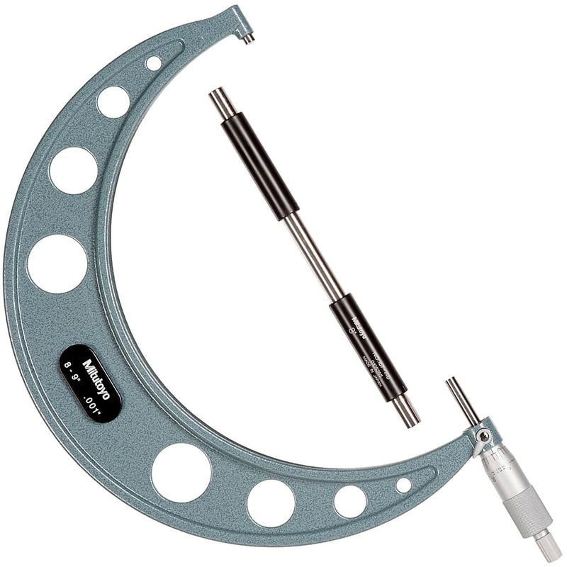 Panme đo ngoài Mitutoyo Series 103 hệ Inch, Nhóm dãy đo từ 0 - 10 Inch, Vạch chia tiêu chuẩn