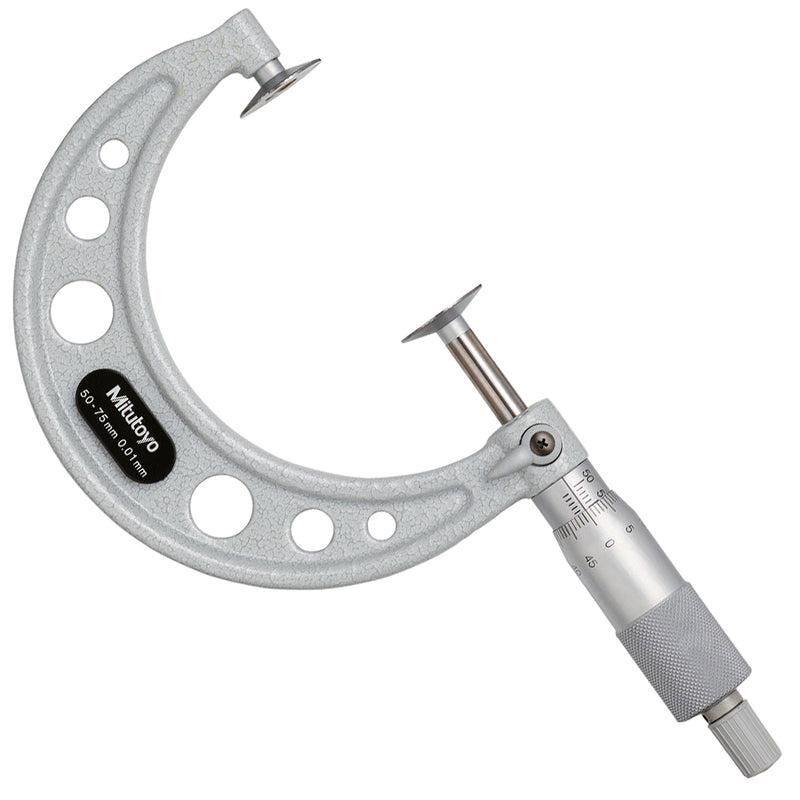 Panme Mitutoyo Series 123 - Disc Micrometers, đầu đo đĩa - đo bánh răng và rãnh hẹp