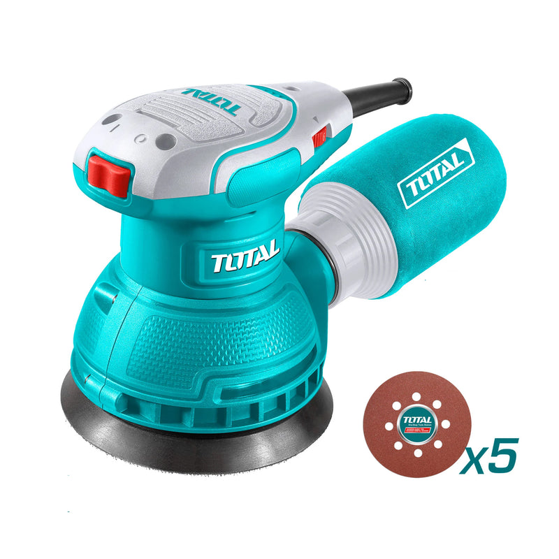 Máy chà nhám quỹ đạo tròn công suất 320W Total TF2131256 , đường kính đĩa 125mm