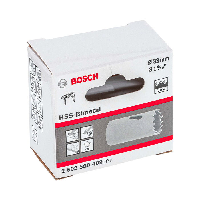 Mũi khoét lỗ Bosch dùng cho kim loại, đường kính từ 32mm - 68mm, dài 44mm, vật liệu thép HSS