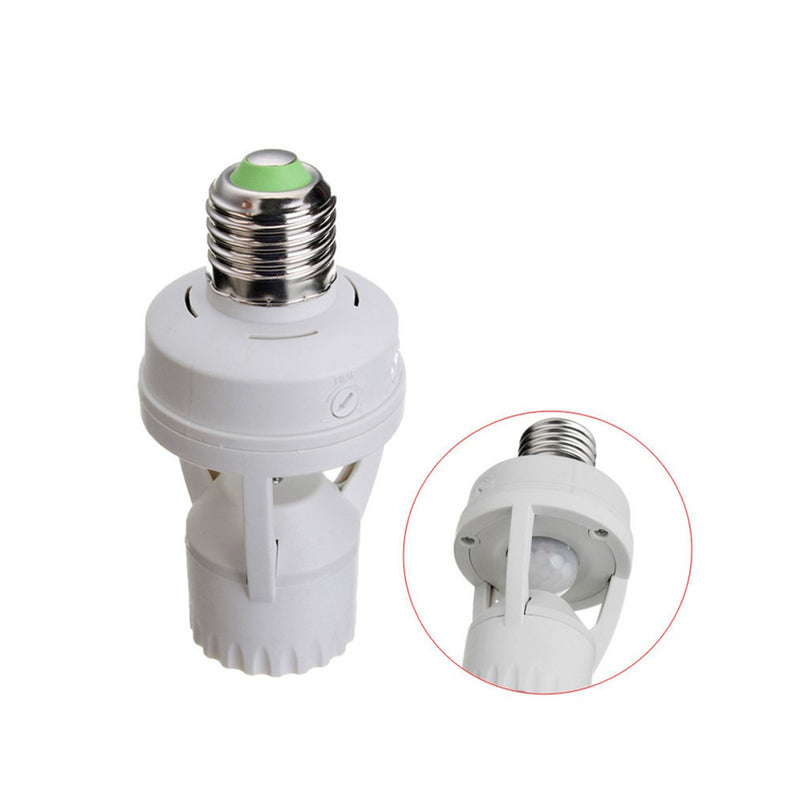 Đui đèn cảm ứng thẳng đứng chuôi đèn E27 Decom DC-451B