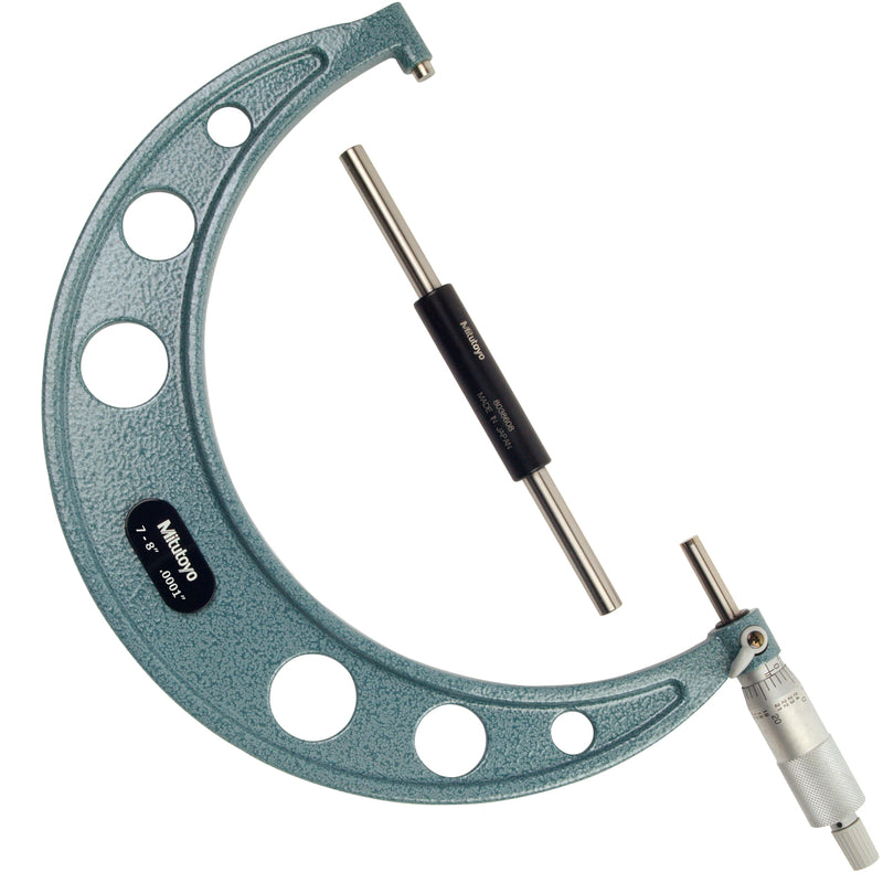 Bộ 12 cây Panme đo ngoài hệ Inch Mitutoyo Mã số 103-905-10, đáp ứng dãy đo từ 0 - 12 Inch