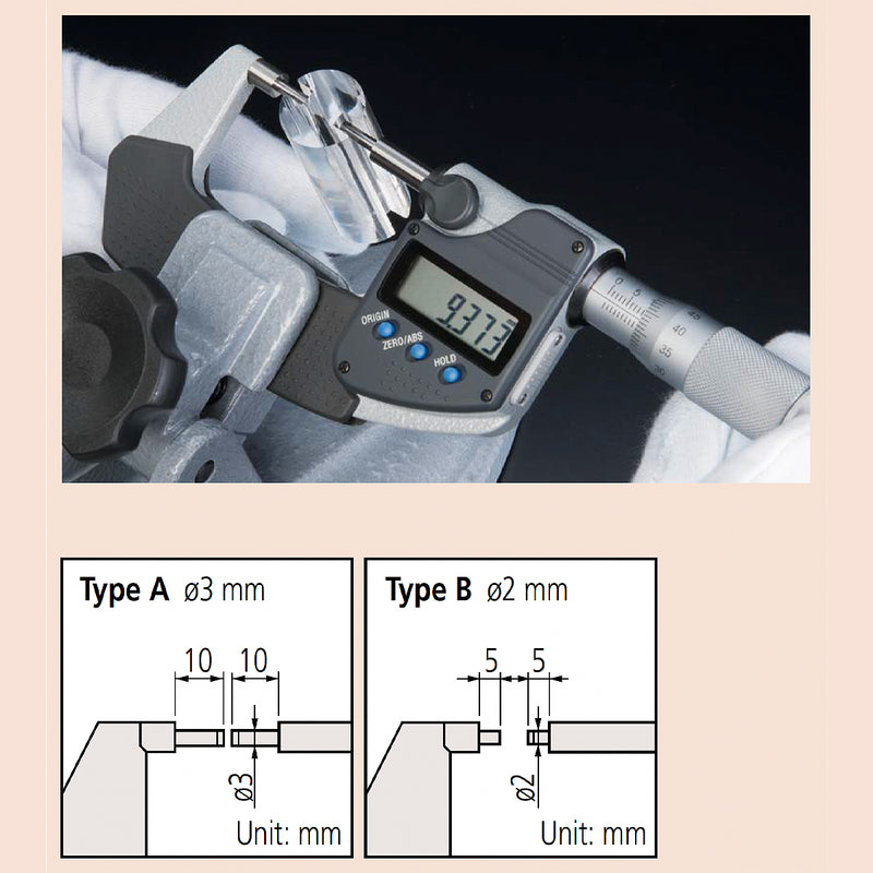 Panme điện tử Mitutoyo Series 331- Spline Micrometers, Đo rãnh then