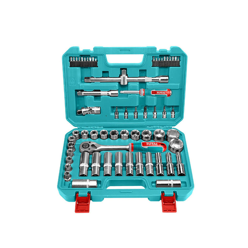 Bộ đầu tuýp 62 chi tiết cốt 1/2 inch TOTAL THT121602