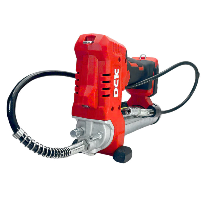 Máy bơm mỡ DCK KDGG500 dùng Pin 20V, áp suất bơm 10,000 PSI