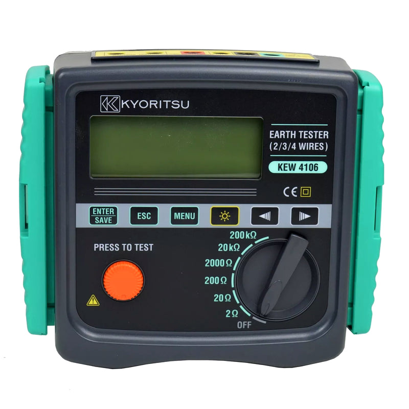 Thiết bị đo điện trở tiếp địa Kyoritsu Kew 4106 dải đo từ 2Ω - 200kΩ, có cổng USB