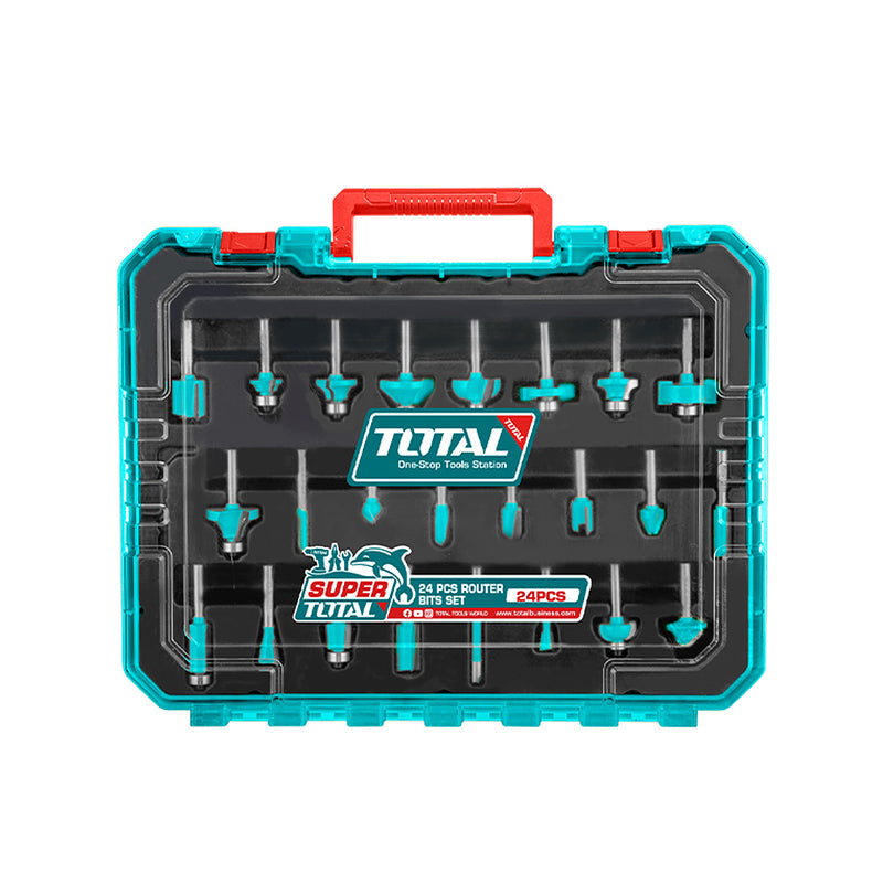 Bộ 24 Mũi phay chuôi 12mm TOTAL TACSR12412