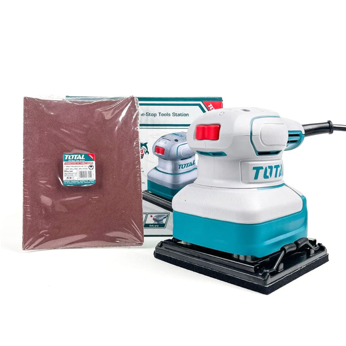 Máy chà nhám rung công suất 240W Total TF2241108, kích thước đế nhám 110mm x 100mm