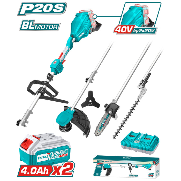 Máy làm vườn đa năng không chổi than dùng Pin 40V Total TSTLI2040386