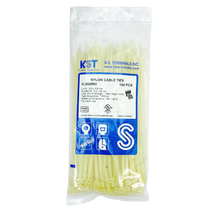 Dây rút nhựa chịu nhiệt 120°C KST cao cấp, tiêu chuẩn quốc tế, dài 80mm -300mm,