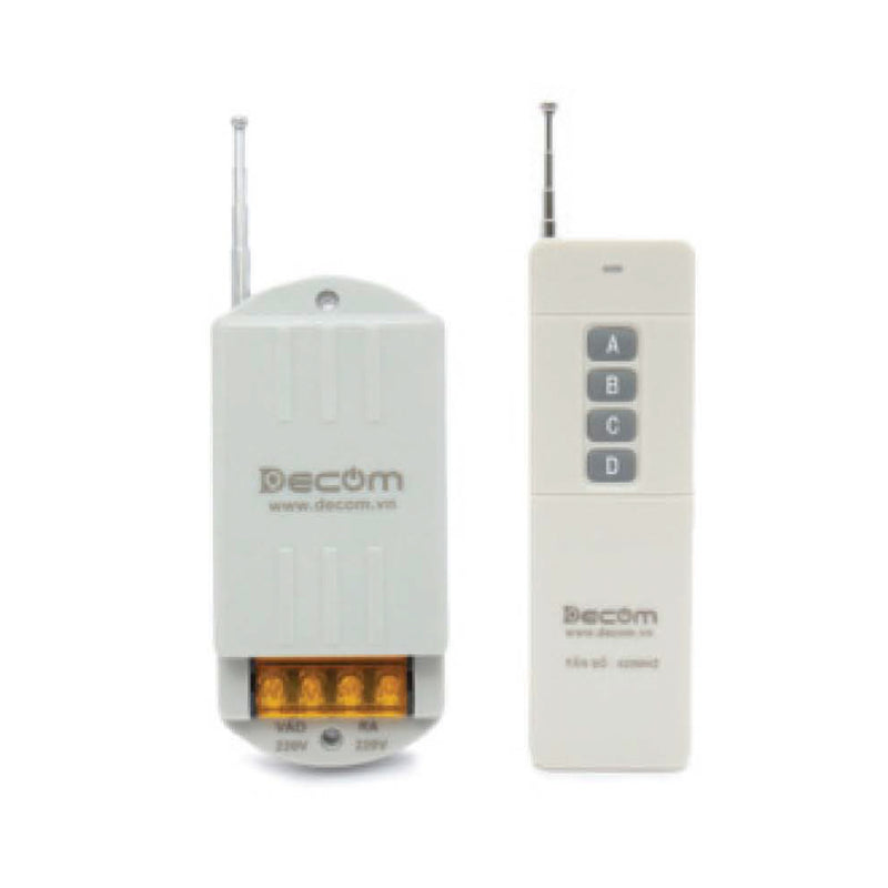 Thiết bị điều khiển từ xa Decom DC-5000W-4S chuyên dùng cho mô tơ công suất 5000W, khoảng cách điều khiển từ 20m - 200m
