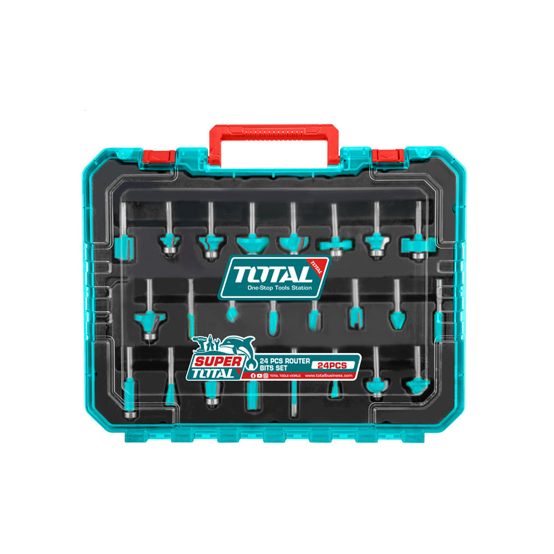 Bộ 24 Mũi phay chuôi 8mm TOTAL TACSR12408