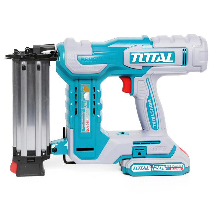 Máy bắn đinh không chổi than dùng Pin 20V Total, kích thước đinh từ 15mm - 50mm
