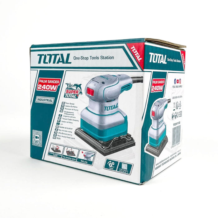Máy chà nhám rung công suất 240W Total TF2241108, kích thước đế nhám 110mm x 100mm