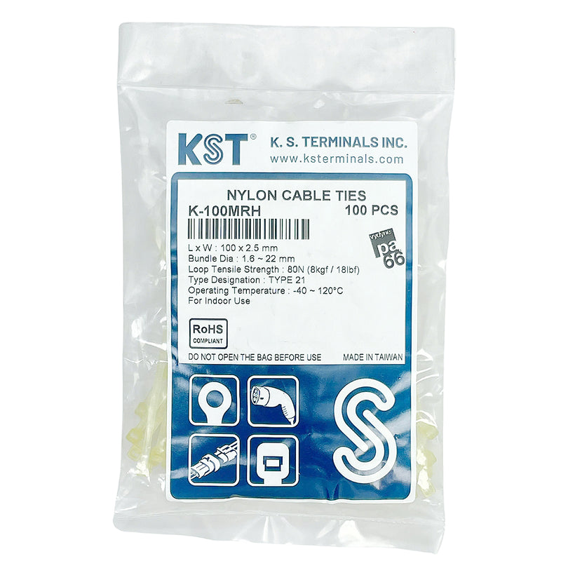 Dây rút nhựa chịu nhiệt 120°C KST cao cấp, tiêu chuẩn quốc tế, dài 80mm -300mm,