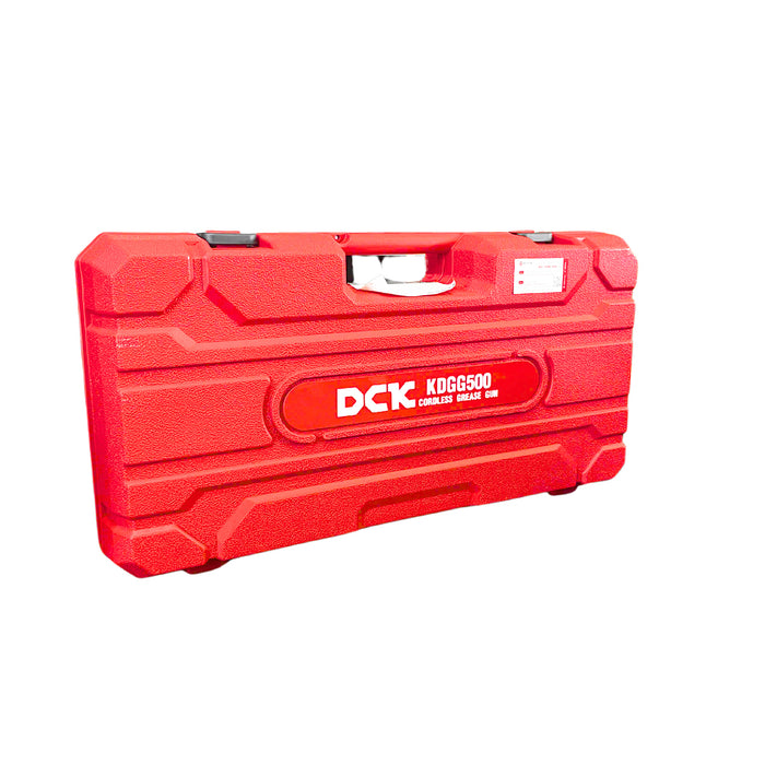 Máy bơm mỡ DCK KDGG500 dùng Pin 20V, áp suất bơm 10,000 PSI