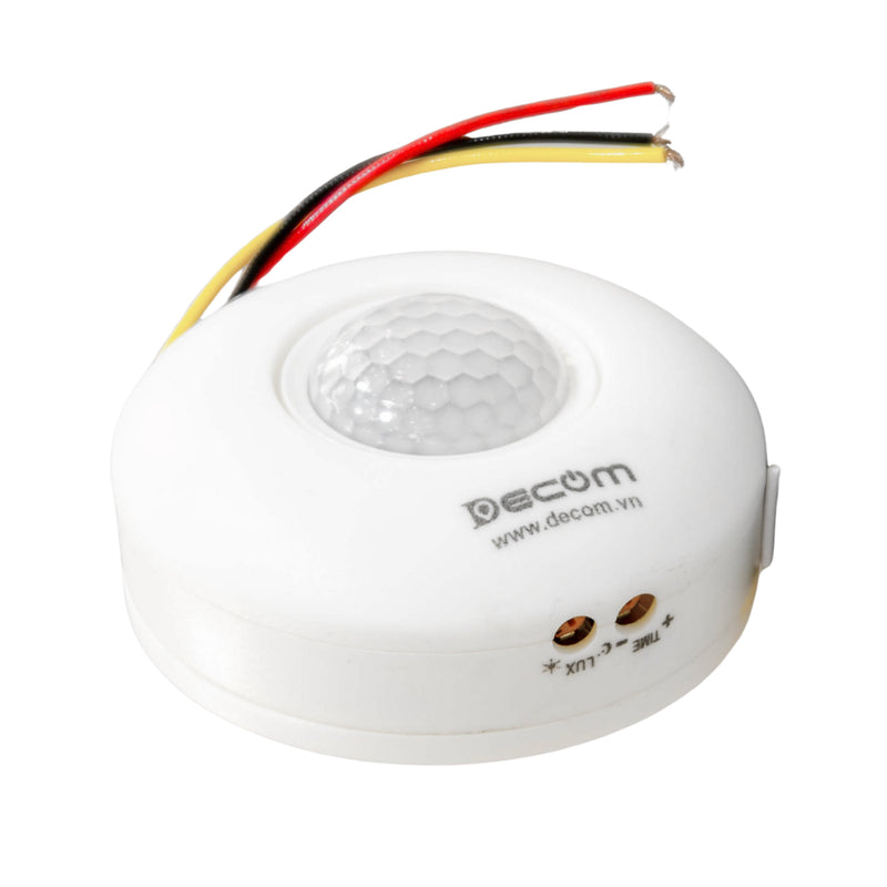 Công tắc cảm ứng hồng ngoại gắn trần Decom DC-168A đường kính 90mm