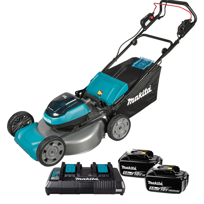 Máy cắt cỏ đẩy tự hành Makita DLM540 dùng Pin 18V x2 (36V) đường kính lưỡi 530mm