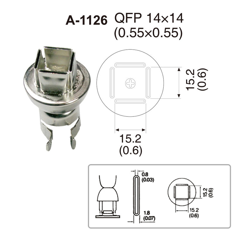 Phụ kiện đầu ống khò nhiệt Atten mã số A-1126
